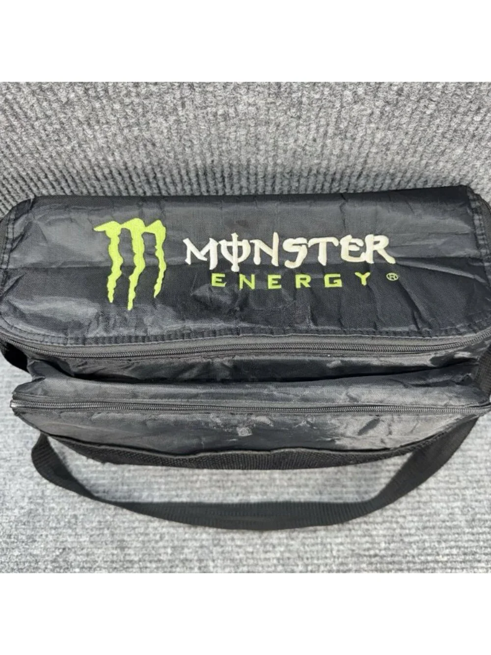 Monster Energy Insulated Soft Cooler Lunch Picnic Bag Drink Carrier Black Y2K
